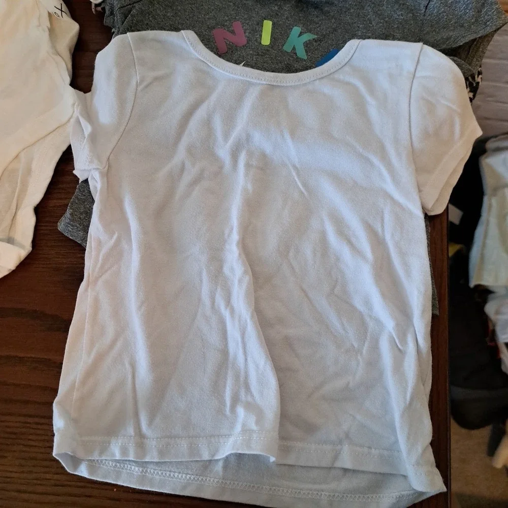 Toddler Girls 24M Clothing Lot Nike Carter's Garanimals Vest Tees 8pc Bundle